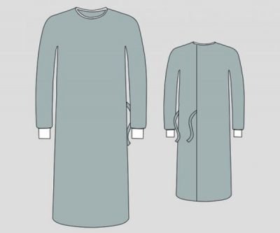 Surgical Gown With Spunlace